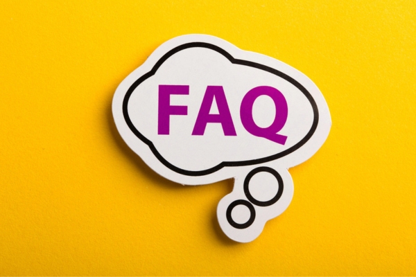 FAQ on speech bubble depicting questions about propane