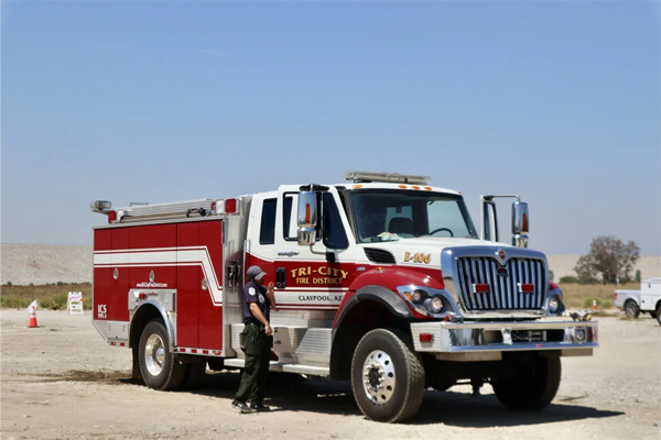 Portable Fire Command Center and Ted Johnson Propane