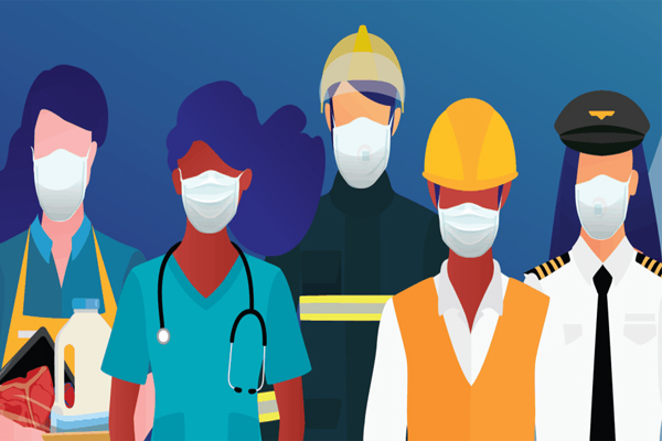 essential workers and covid