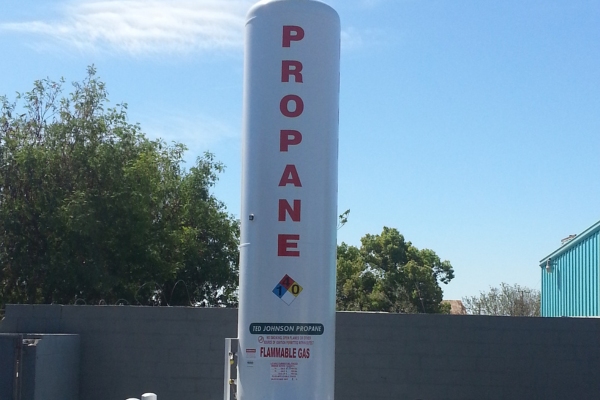 Ted Johnson Propane storage tank for propane