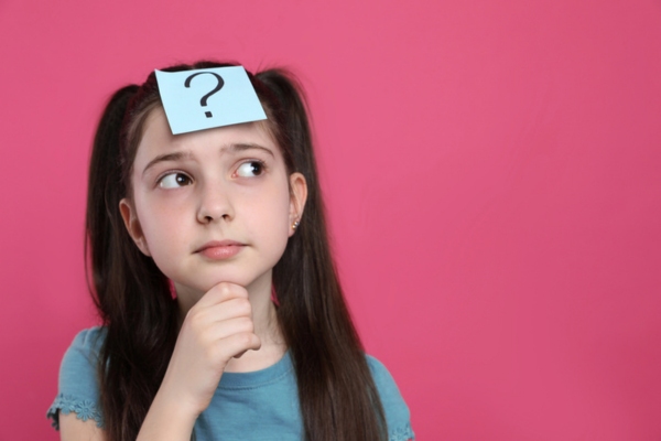 question mark on a sticky note on a kid's forehead depicting Propane Autogas questions