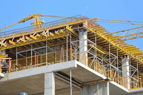 construction site of a new building