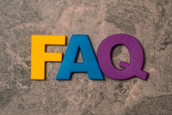 FAQ spelled using colorful 3D wooden letters depicting FAQs_ CNG Vs Propane questions