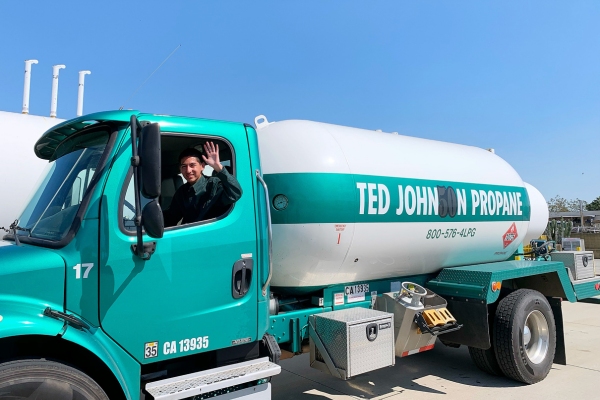 Ted Johnson Propane delivery truck
