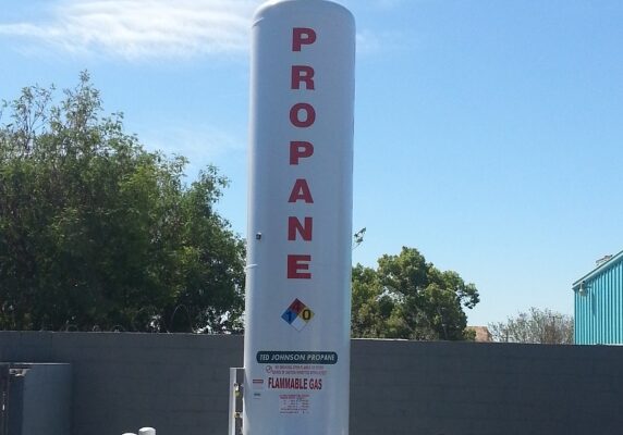 Ted Johnson Propane storage tank for propane