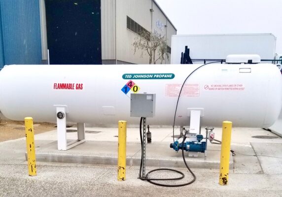 Ted Johnson Propane storage tank