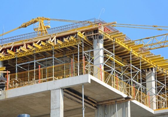 construction site of a new building